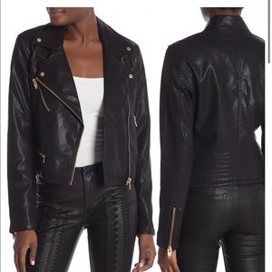Blank NYC faux leather Moto jacket NWT